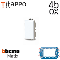 TITAPPO per BTICINO MATIX BIANCO 4BOX